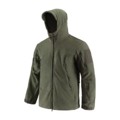 ESDY Outdoor Sport Hunting Fleece Coat Men Tactical Warm Jacket With Hoodie